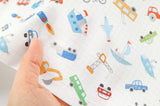 Little Vehicles Bus Car Airplane Ship Fabric Digital Textile Printing printed in Korea by the Half Yard