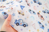 Toy Racing Mini Car Fabric Digital Textile Printing printed in Korea by the Half Yard