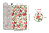 Crimson Bloom Fabric Digital Textile Printing printed in Korea by the Half Yard