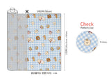 Check Bakery Teddy bear Patterned Fabric DTP printed in Korea by the Half Yard