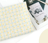 Dream Night on Check Patterned Fabric DTP printed in Korea by the Half Yard