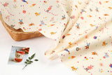 Funny Animal Circus Parade Patterned Fabric DTP printed in Korea by the Half Yard