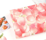 Squishy Peach Patterned Fabric DTP printed in Korea by the Half Yard