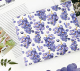 Sweet Grape Patterned Fabric DTP printed in Korea by the Half Yard