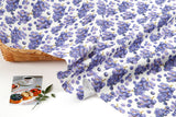 Sweet Grape Patterned Fabric DTP printed in Korea by the Half Yard