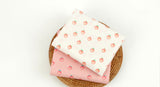 Dot Peach Patterned Fabric Cotton made in Korea by the Half Yard