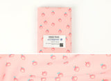 Dot Peach Patterned Fabric Cotton made in Korea by the Half Yard