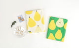 Fruits Big Pear Patterned Fabric Cotton made in Korea by the Half Yard