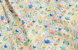 Avantgarde Tulip Flower Stripe Patterned Double Gauze Fabric made in Korea by the Yard 36" x 61"