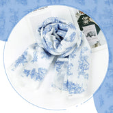 Vintage Toile de Jouy Blois Shateauw Patterned Double Gauze Fabric made in Korea by the Yard 36" x 61"