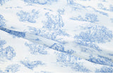 Vintage Toile de Jouy Blois Shateauw Patterned Double Gauze Fabric made in Korea by the Yard 36" x 61"