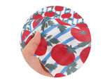 Fruit Juicy Pop Tomato Stripe Patterned Double Gauze Fabric made in Korea by the Yard 36" x 61"
