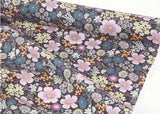 Ideale Flower Garden Patterned Fabric Cotton made in Korea by the Half Yard