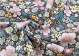 Ideale Flower Garden Patterned Fabric Cotton made in Korea by the Half Yard