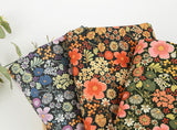 Ideale Flower Garden Patterned Fabric Cotton made in Korea by the Half Yard
