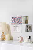Cotton Linen Calendar for 2025 Floral Designed Fabric made in Korea by the Panel