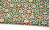 Korea Traditional Design Dancheong Peony Patterned Linen OEKO-TEX Fabric made in Korea by the Yard 90cm x 140cm or 36"x 55"