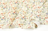 Funny Crayon Patterned Organic 40s Fabric made in Korea by the Yard 36" by 55" or 90cm x 140cm