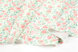 Dream Rose Flower Patterned Organic 40s Fabric made in Korea by the Yard 36" by 55" or 90cm x 140cm
