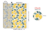 Lemon Tree Patterned Organic 40s Fabric made in Korea by the Yard 36" by 55" or 90cm x 140cm