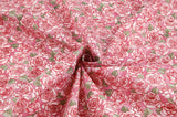 Born to be Rose Flower Patterned Organic 40s Fabric made in Korea by the Yard 36" by 55" or 90cm x 140cm