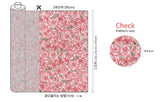 Born to be Rose Flower Patterned Organic 40s Fabric made in Korea by the Yard 36" by 55" or 90cm x 140cm