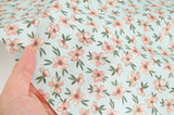 Spring Flower Patterned Organic 40s Fabric made in Korea by the Yard 36" by 55" or 90cm x 140cm