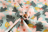 Floralia Floral Garden Patterned Organic 40s Fabric made in Korea by the Yard 36" by 55" or 90cm x 140cm