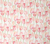 Sweet Tulip Patterned Fabric Oxford Cotton made in Korea by the Yard