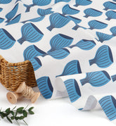 Onion Blue Oxford Fabric made in Korea by the Half Yard 45cm X 150cm or 18" X 59"