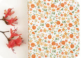 Grape Fruits Orange Patterned Fabric made in Korea by the Half Yard