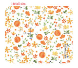 Grape Fruits Orange Patterned Fabric made in Korea by the Half Yard