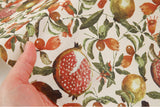 Fruits Pomegranate Patterned Fabric, Cute, sewing, Quilt made in Korea Half Yard