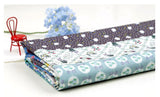 Stripe Shaped Flower Patchwork Fabric Digital Textile Printing printed in Korea by the Half Yard