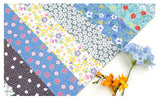Stripe Shaped Flower Patchwork Fabric Digital Textile Printing printed in Korea by the Half Yard