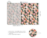 韓国製の牡丹柄生地(半ヤード単位)