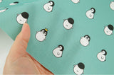 Mini Penguin Patterned Fabric made in Korea by the Half Yard