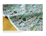 Christmas Label Patterned Fabric Cotton made in Korea by the Half Yard