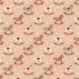 Custom made Fabric Horse & Cats Design Theme E-DTP made in Korea by the Yard