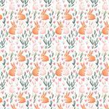Custom made Fabric Cute Rabbit Bunny Design Theme E-DTP made in Korea by the Yard