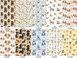 Custom made Fabric My Friends Dog Puppy Design Theme E-DTP made in Korea by the Yard