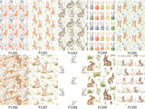 Custom made Fabric Cute Rabbit Bunny Design Theme E-DTP made in Korea by the Yard
