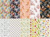 Custom made Fabric Antique Vegetable Theme E-DTP made in Korea by the Yard