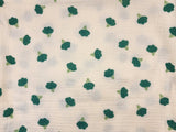 Vegetable Series Broccoli Patterned Crinkle Double Gauze Fabric made in Korea by the Yard 36" x 59" or 90 x 150cm