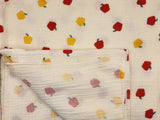 Vegetable Series Paprika Bell Pepper Patterned Crinkle Double Gauze Fabric made in Korea by the Yard 36" x 59" or 90 x 150cm