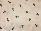 Vegetable Series Kohlrabi Patterned Crinkle Double Gauze Fabric made in Korea by the Yard 36" x 59" or 90 x 150cm