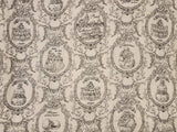 Vintage Toile de Jouy Dessert Patterned Crinkle Double Gauze Fabric made in Korea by the Yard 36" x 59" or 90 x 150cm
