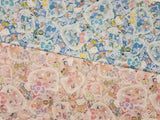 リバティ タナ ローン サンリオ ハローキティ フラワー ファブリック 日本製 FQ 45cm x 53cm または 18" x 21"