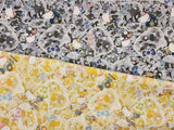 リバティ タナ ローン サンリオ ハローキティ フラワー ファブリック 日本製 FQ 45cm x 53cm または 18" x 21"