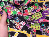 Nintendo Splatoon 2 Patterned Quilted Fabric made in Japan by the FQ